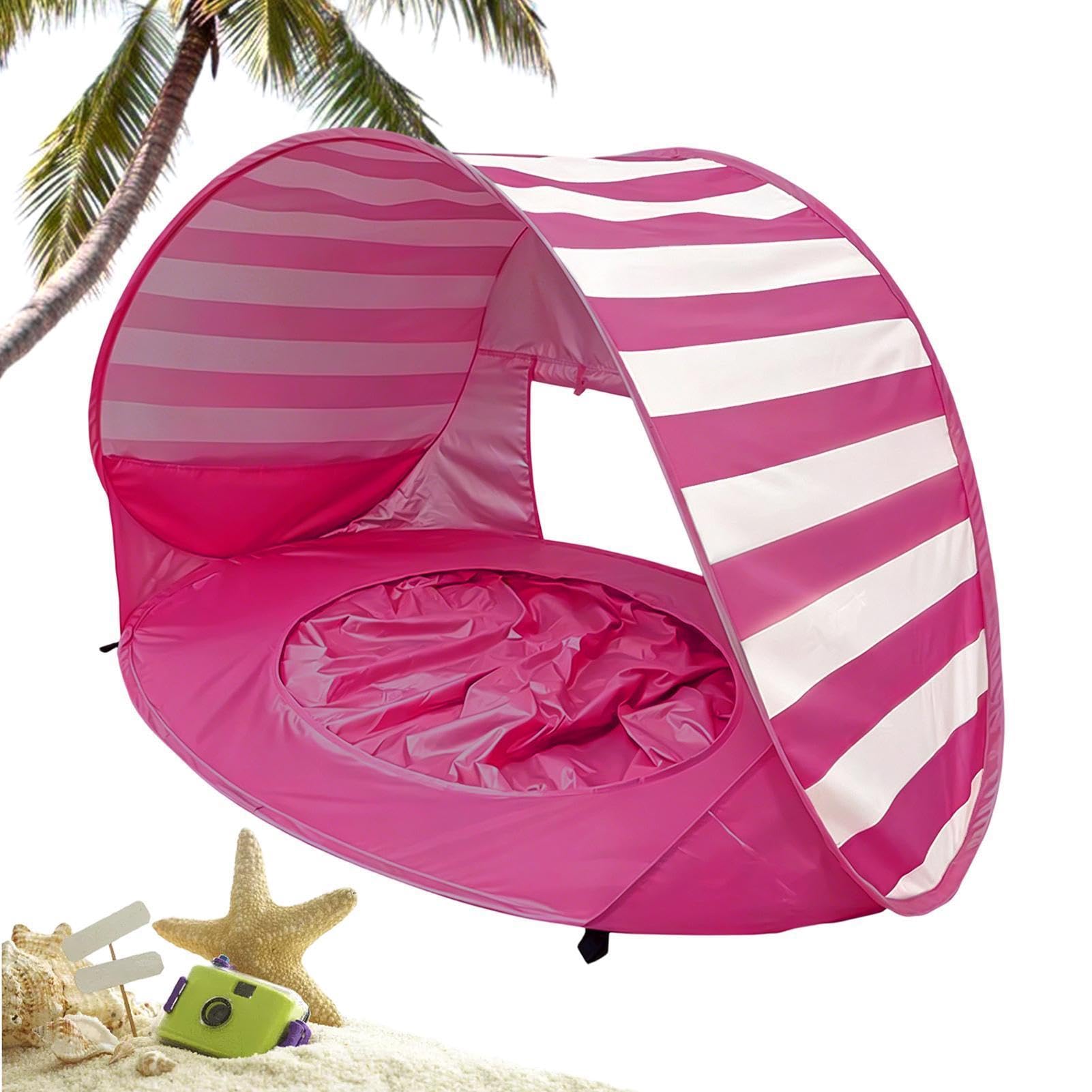 Kids Beach Tent - UPF 50+ UV Protection, Kids Sun Shade Shelter Tent with Detachable Pool | Pop-Up Beach Tents for Childrens Traveling Picnic Yard Garden Outdoor Park Vacation