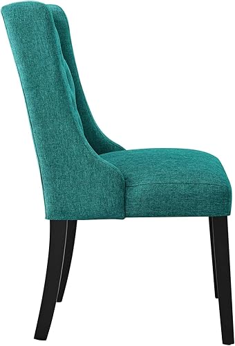 Miniatura 5 de Modway Baronet - Silla de comedor, con botones, color verde azulado