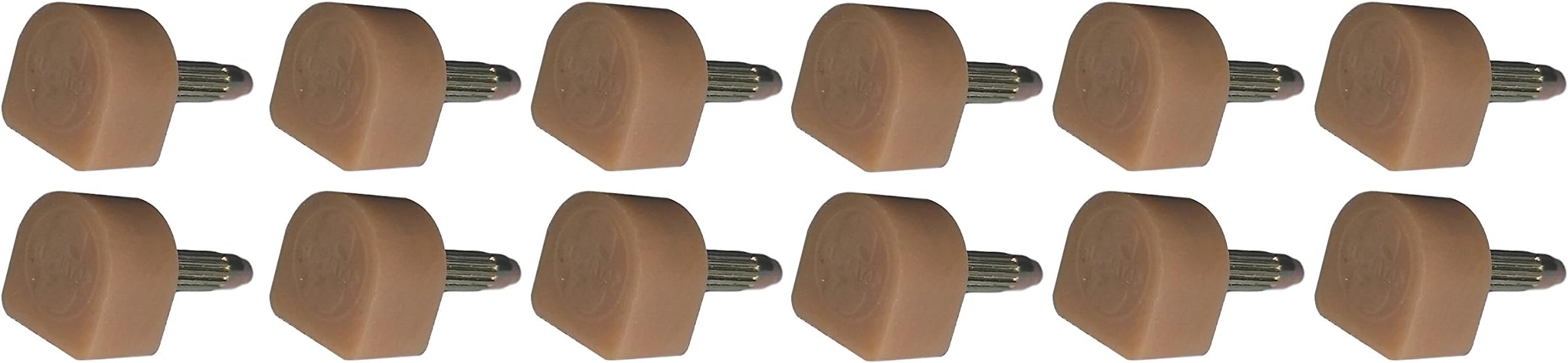 Shoe Repair Stiletto Replacement Heels Tips 6 Pairs size 8,9,10 mm (Beige/Tan)
