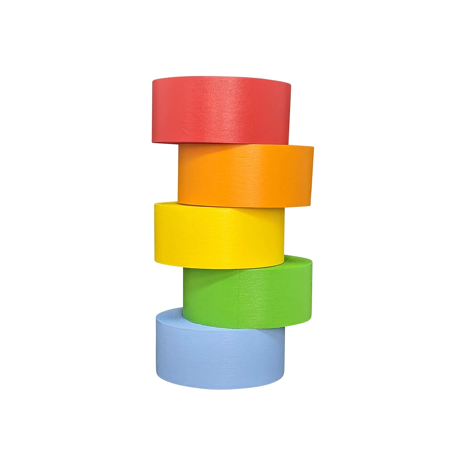 Lab Labeling Tape Variety Pack, 500 Inches Long x 1 Inch Width, 1 Inch Diameter Core [5 Rolls of Assorted Colors] for Color Coding and Marking