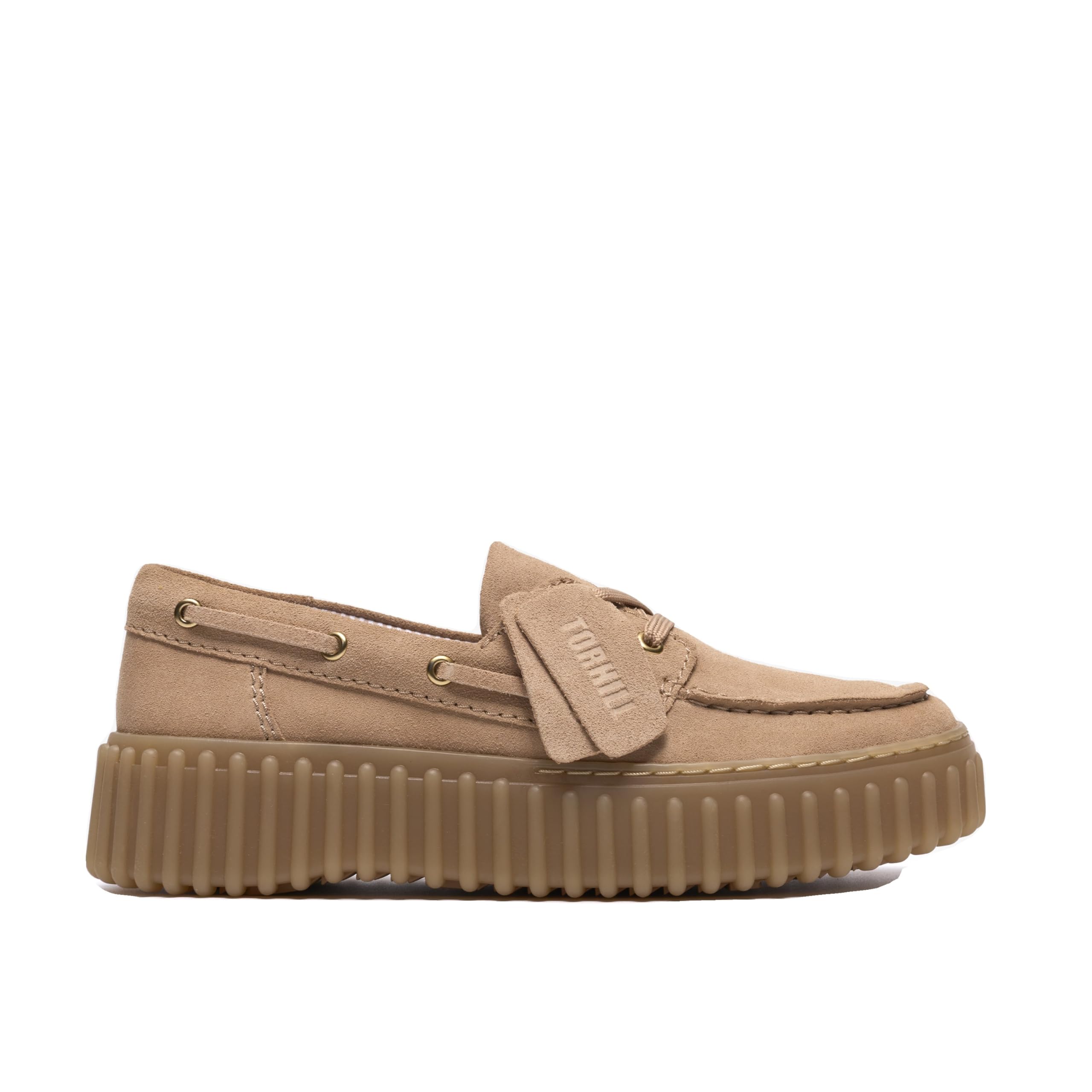 Clarks Torhill Boat Beige Suede 36