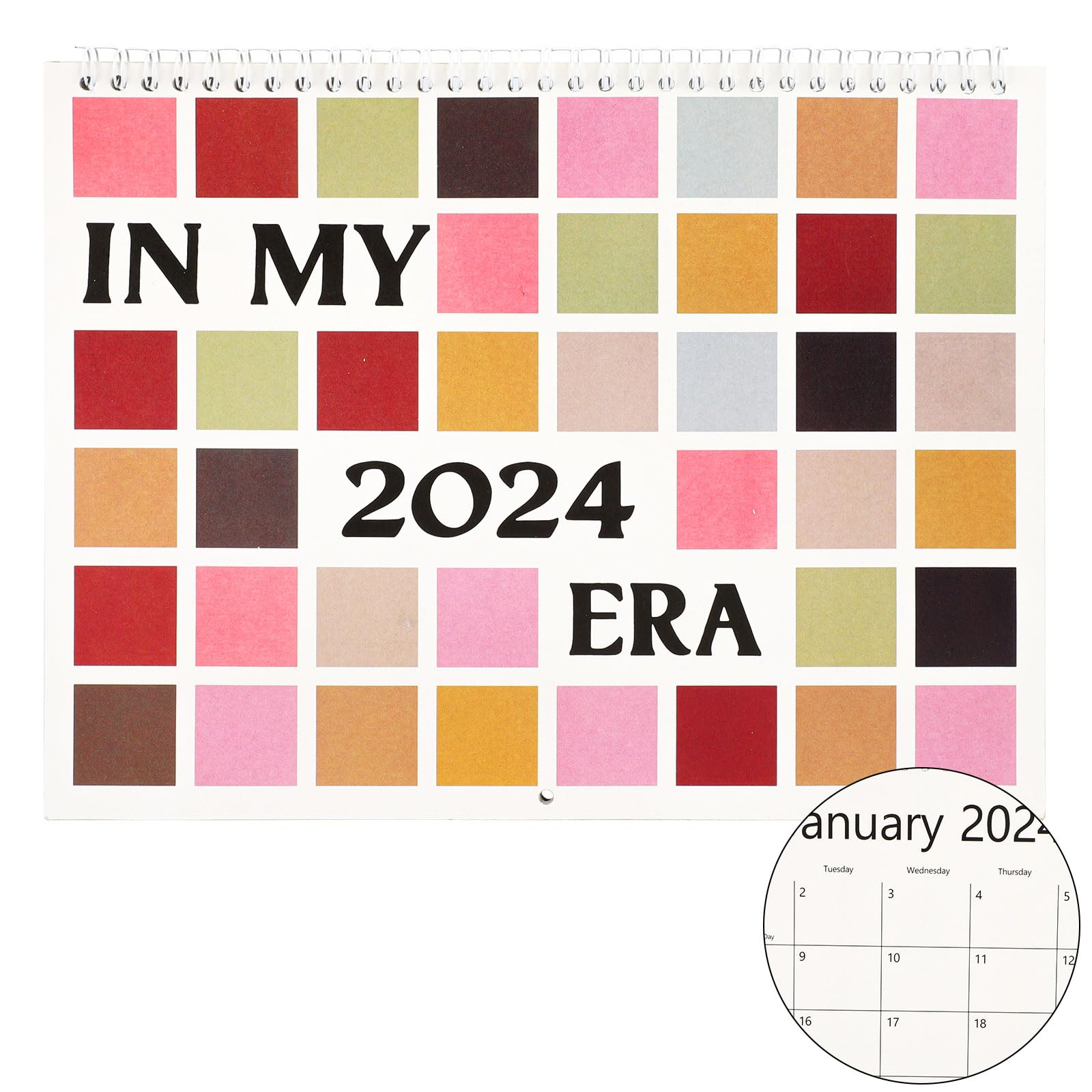 Eras Wall Calendar 2024, 12 Month Music Posters Album Cover Calendar from  Jan 2024-Dec 2024 for Monthly Planner, Spiral Binding Thick Pape Art Tour  Wall Calendar for Fans Music Lover Gift :