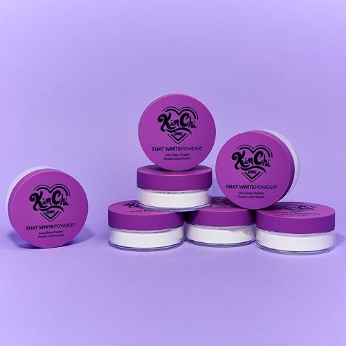 Miniatura 7 de KimChi Chic Beauty That White Powder - Polvo fijador matificante para todo tipo de pieles, polvo facial de larga duración que ayuda a minimizar la
