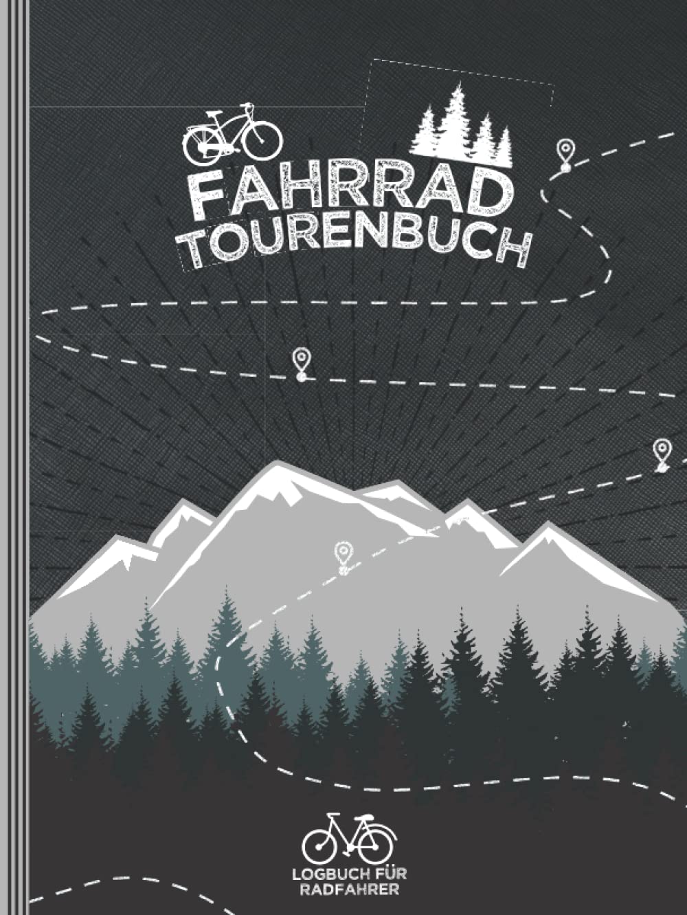 Tourenbuch: Fahrrad Tourenbuch: Sorgfältig Gestalteter Individuelle Informationen