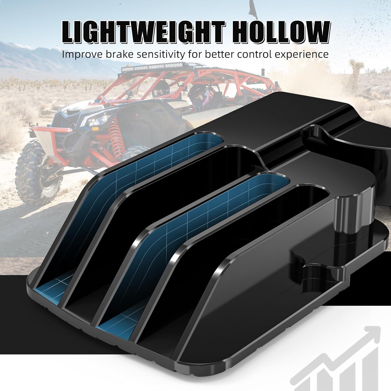 NICECNC Black Aluminum Brake Pedal Extention Compatible with Can Am Maverick X3 4x4 Turbo DPS 2017-2021, Maverick X3 4x4 DS Turbo DPS 2021-2023, See Fitments