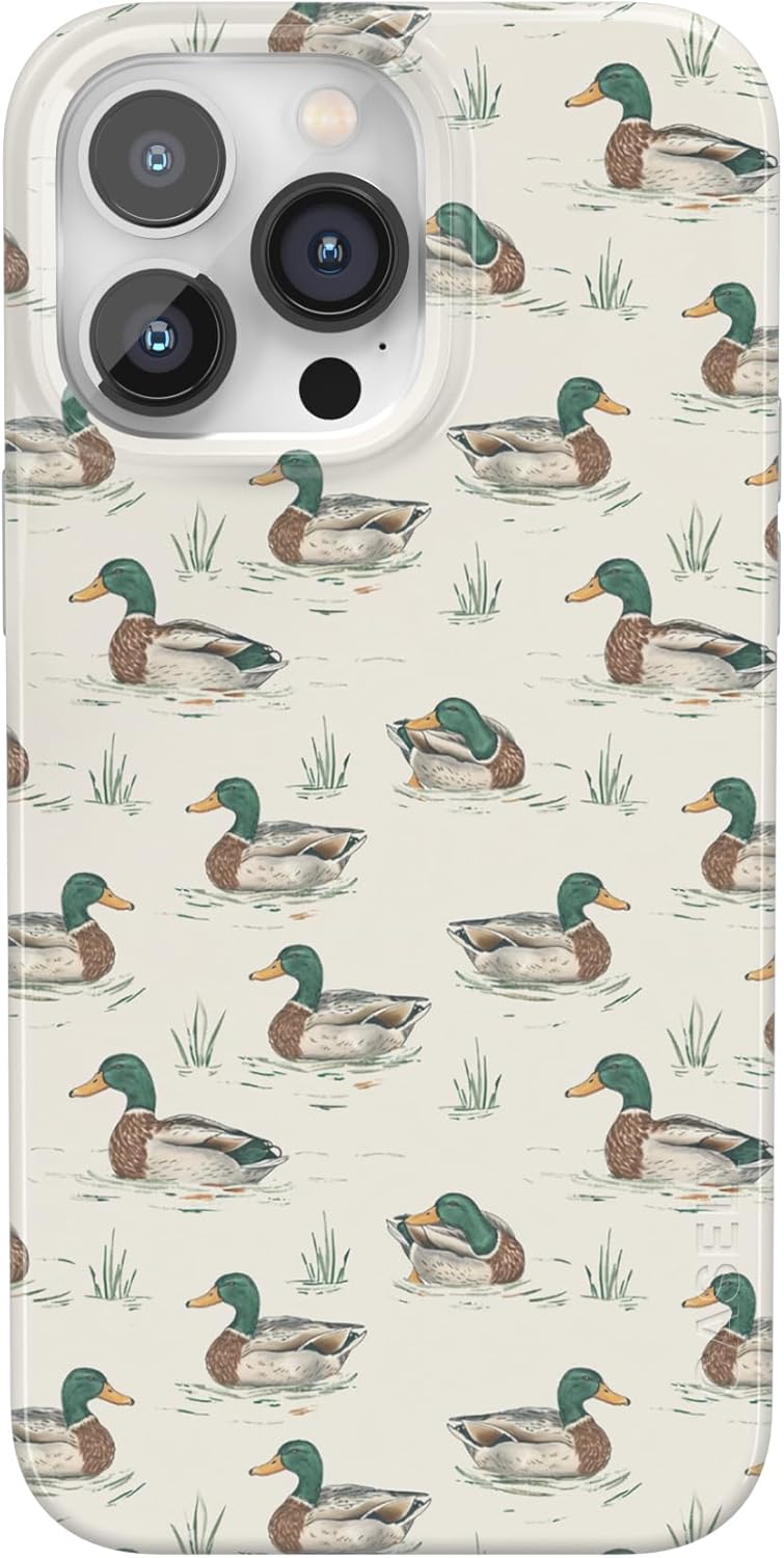 Casely iPhone 14 Pro Case | The Boyfriend Collection | Mallard & Co. | Compatible with MagSafe | Classic Ultra Slim Design
