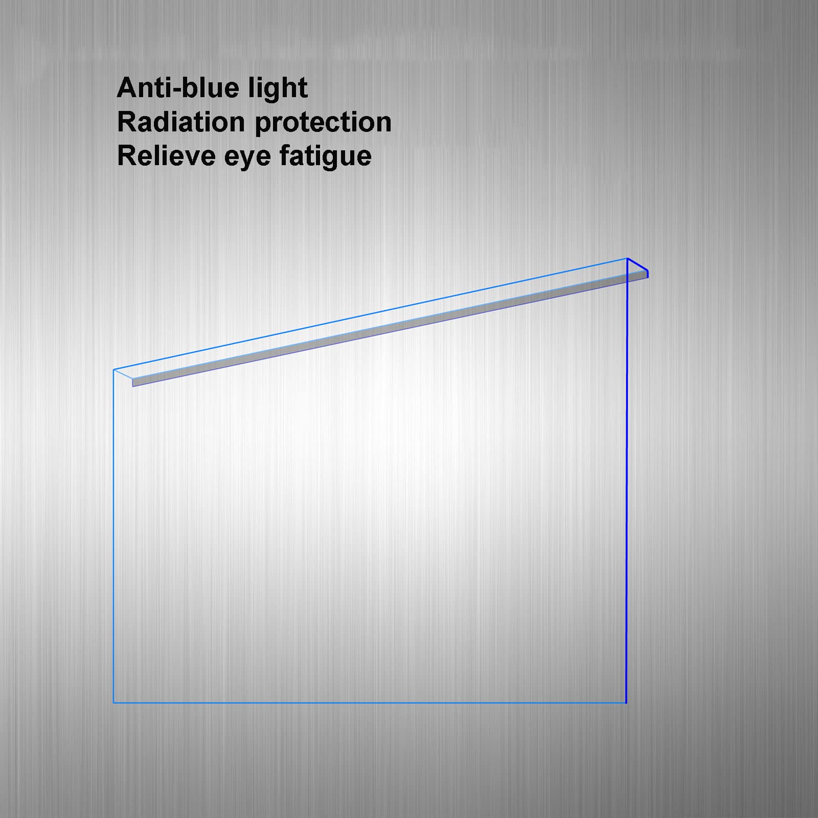 Filtre Anti-Lumière Bleu Premium,filtrant Anti-éblouissant Protection des Yeux,Blocage de la lumière Bleue Protecteur d'écran,pour 14-32"Moniteur,Pose des suspensions,filtre anti lumiere bleu
