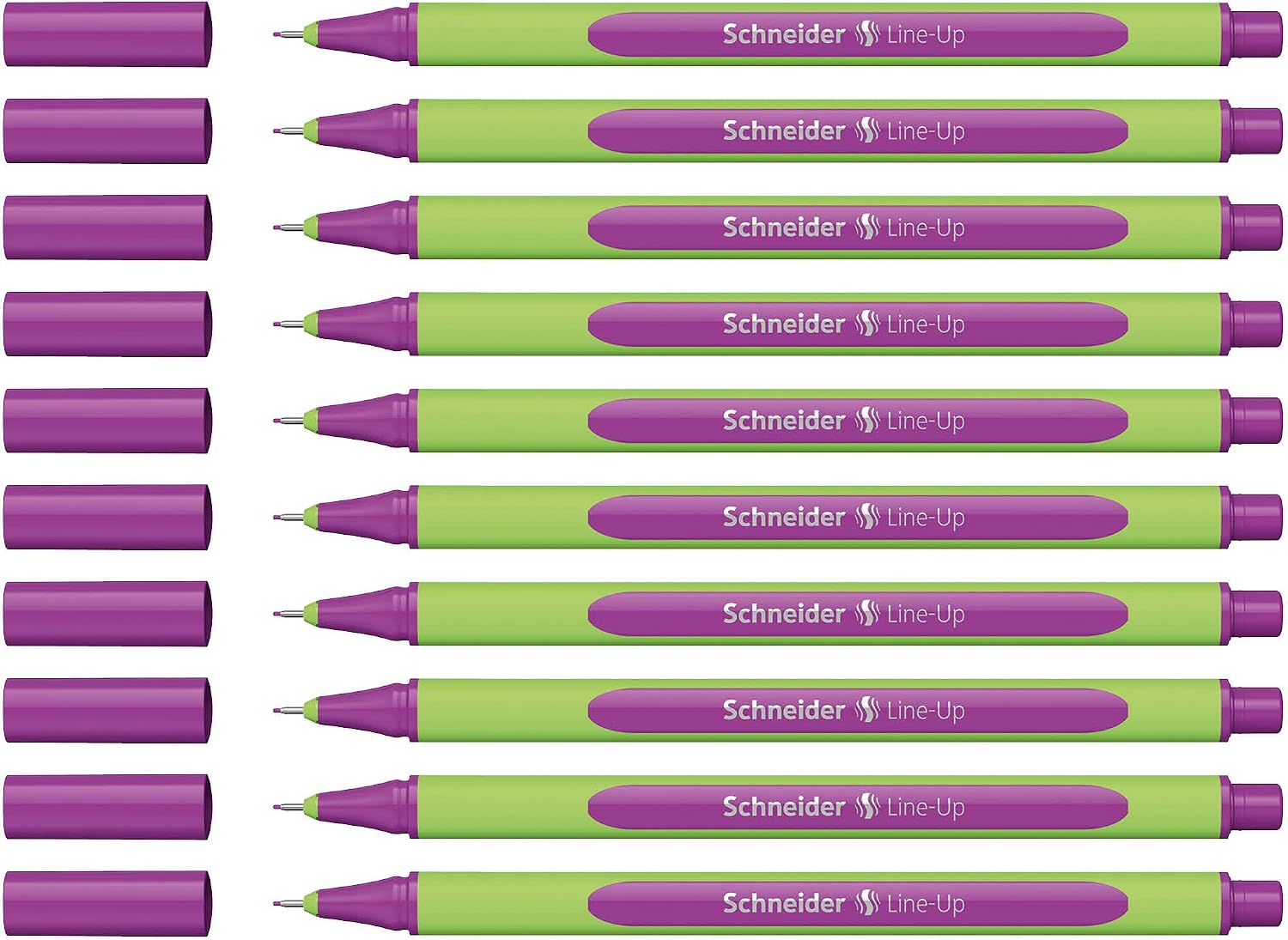 Schneider Schreibgeräte Line-Up, 0.4 mm Pack of 10, Electric Purple