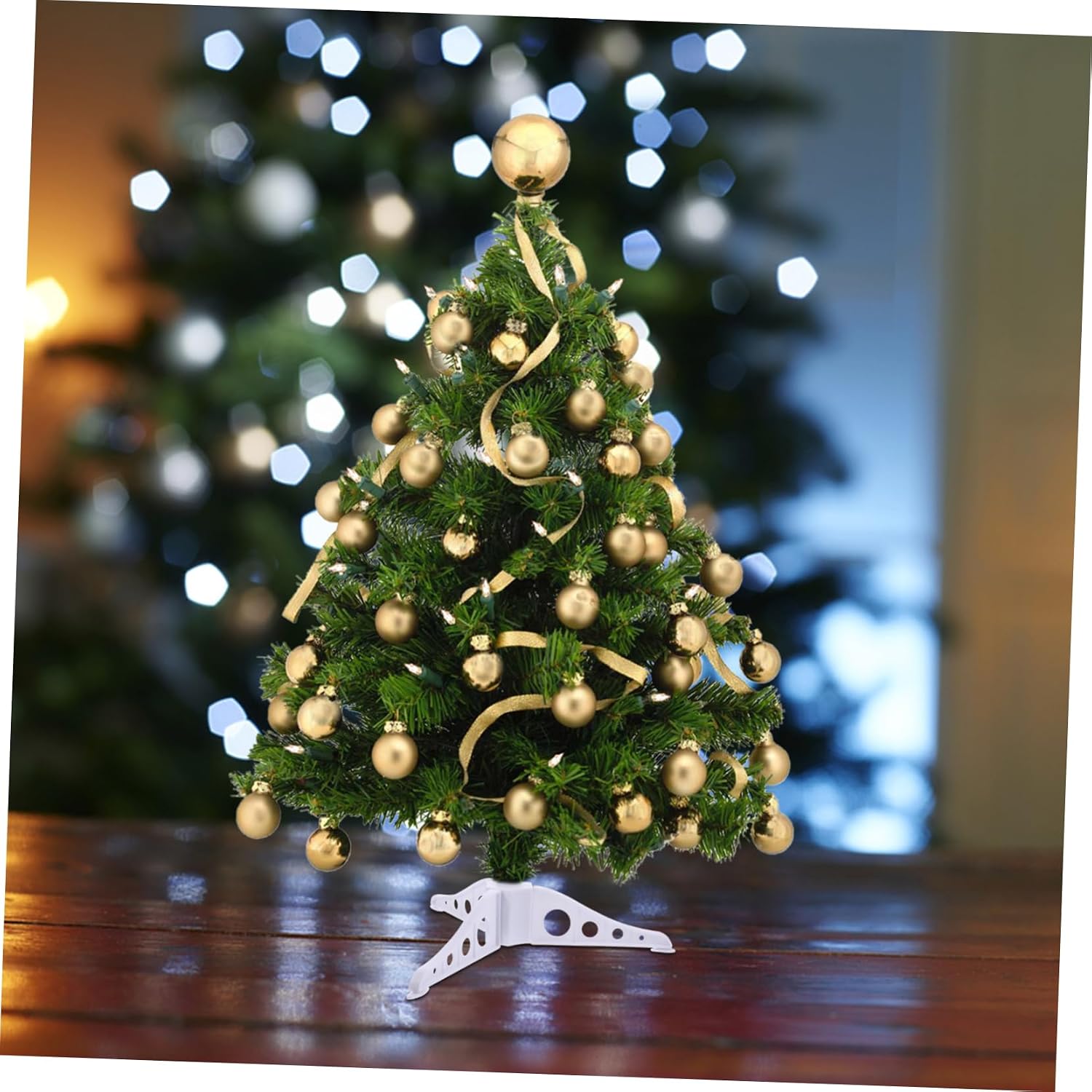 Toyvian Christmas Tree Stand Base Christmas Tree Holder Easy to Assemble Suitable for Poles for Holiday Decor