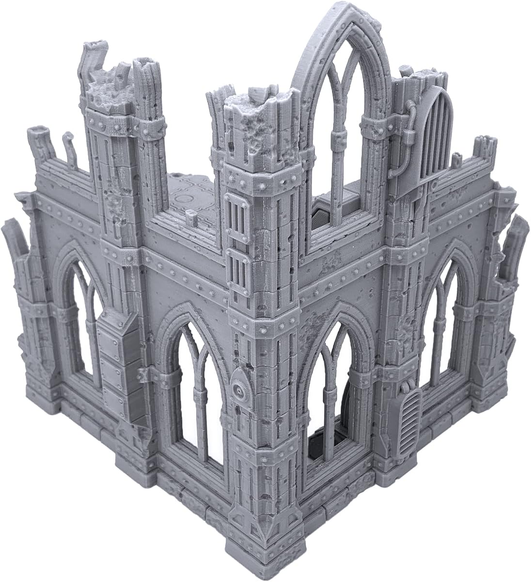 EnderToys Gothic Sci-Fi Ruins de Terrain4Print (Set C), escenario de juego de rol de mesa impreso en 3D y terreno de juego de guerra para miniaturas de 28 mm