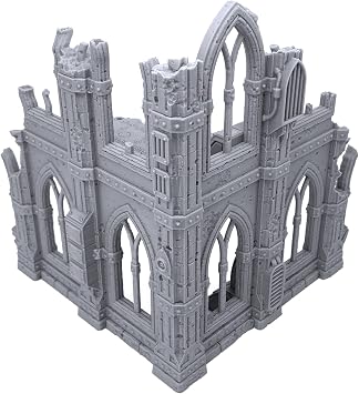 EnderToys أطلال الخيال العلمي القوطية بواسطة Terrain4Print Set C و 3D Printed Tabletop RPG Scenery و Wargame Terrain for 28mm Miniatures