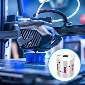 MECCANIXITY Aluminum Shaft Coupling Shaft Coupler 6mm to 8mm Flexible Spider Coupling L35mm x D30mm Coupler Jaw Spider Shaft Joint Connector for 3D Printers DIY CNC Router Milling Machine