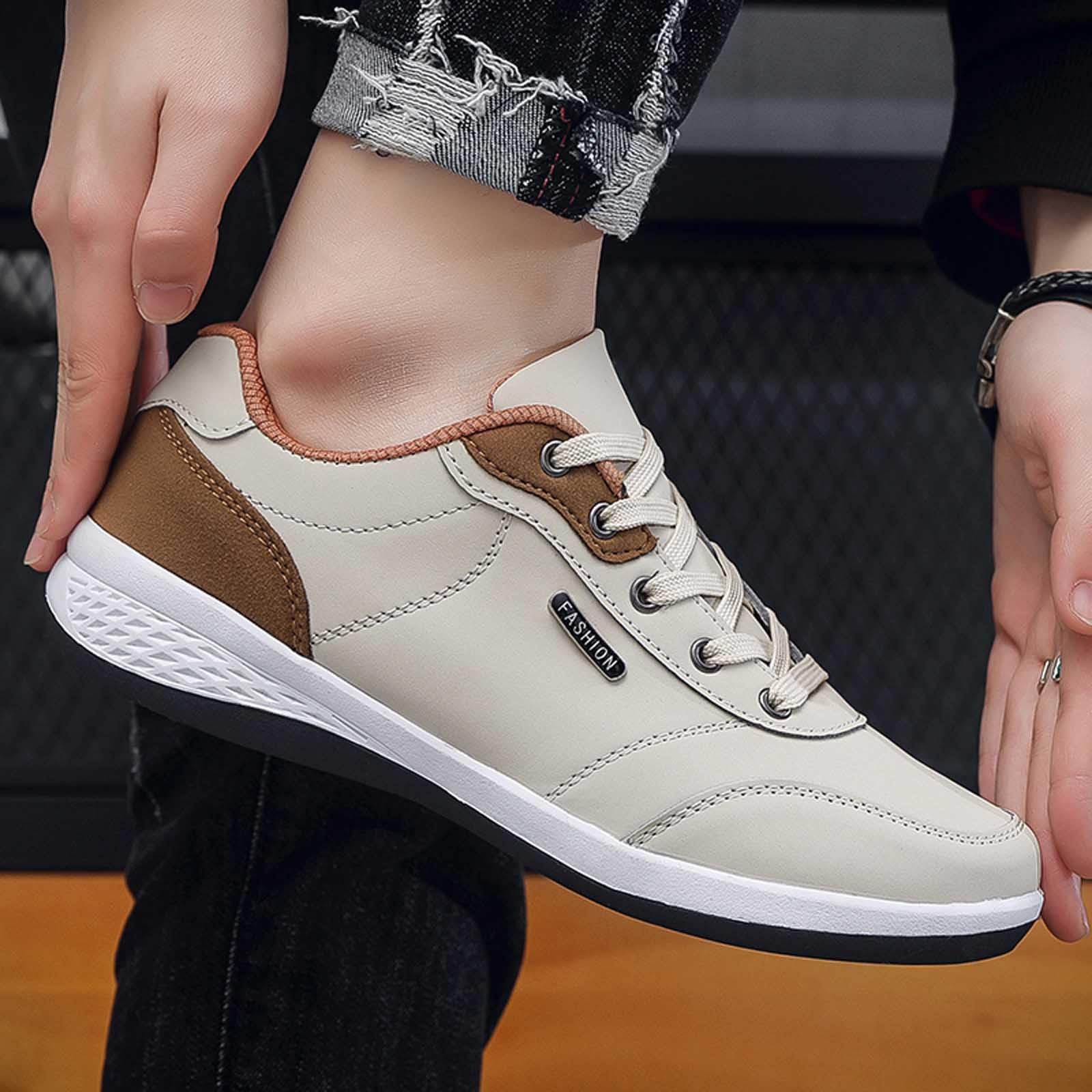 Zapatos Urban Hombre Zapatillas de Deporte para Hombre Caminar Bambas Gimnasio Caminar Bambas Zapatillas de Moda Ligeros Transpirables Slip-on Sneakers Zapatos Ortopédicos Cómodos