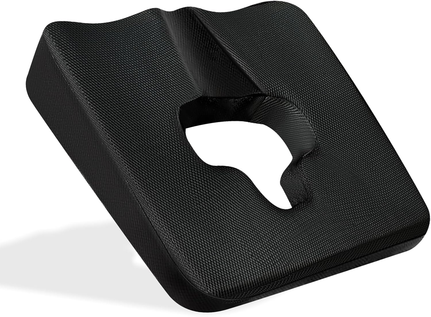 Anti Bedsore Cushion, Bed Sore Cushions for Butt, Breathe Freely Fiber T Shaped Opening Triangular Slope Desig, Bed Sore Cushions for Elderly, Bedridden, Disabled (with Black Cover) Anti Bedsore Cushion, Bed Sore Cushions for Butt, Breathe Freely Fiber T Shaped Opening Triangular Slope Desig, Bed Sore Cushions for Elderly, Bedridden, Disabled (with Black Cover)