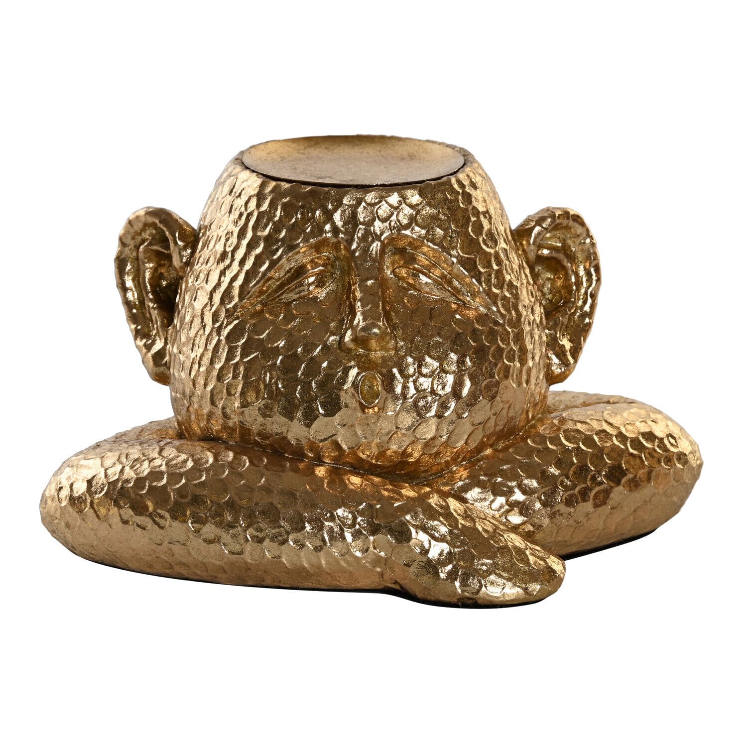 Portavela resina doré design de statue humaine de luxe 21cm pour salon