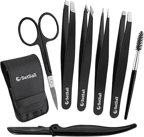 Miniatura 6 de SetSail Pinzas paquete de 7 pinzas de precisión para mujeres y lima de uñas SetSail paquete de 6 tablas de esmeril de doble cara para uñas naturales