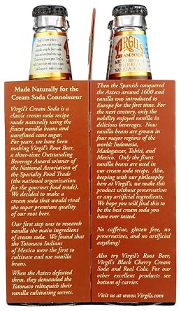 Virgil's Cream Soda (4 X 12 Oz Bottles) (Pack of 2)