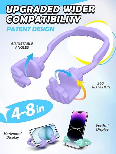 Miniatura 2 de Regalos navideños para adolescentes y niñas, regalos para mujeres y adultos soporte para teléfono celular perezoso, soporte de teléfono único para