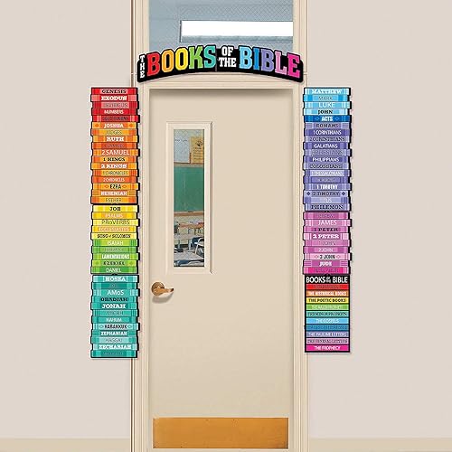 Fun Express Bible Time Line - Borde para puerta, 1 pieza, actividades educativas y de aprendizaje para niños