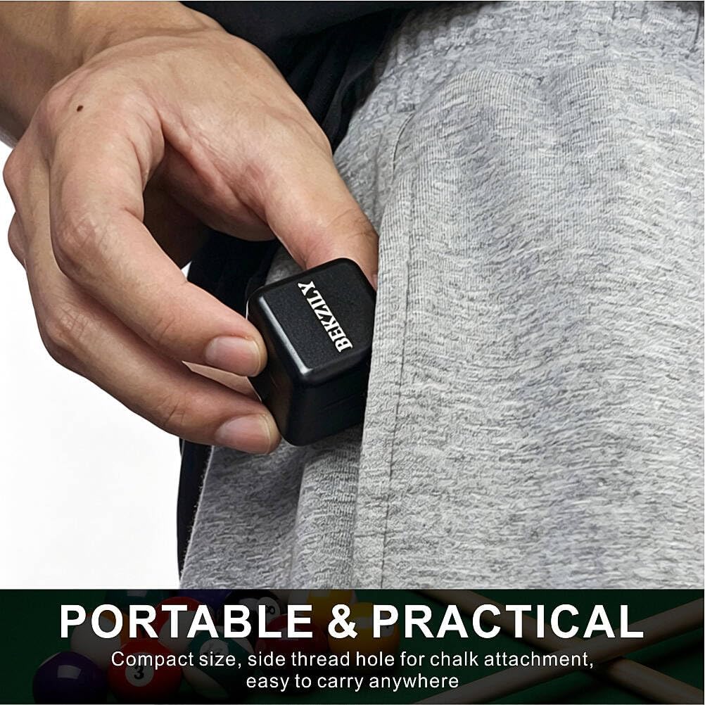 Pool Cue Chalk Holder-Portable Cue Chalk Holder for Billiard Cue Snooker Accessory