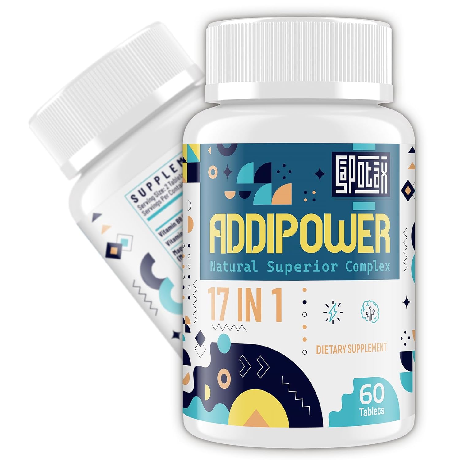 17-in-1 Brain Supplement with Herbal Extracts Vitamins Amino Acids 60 Tablets