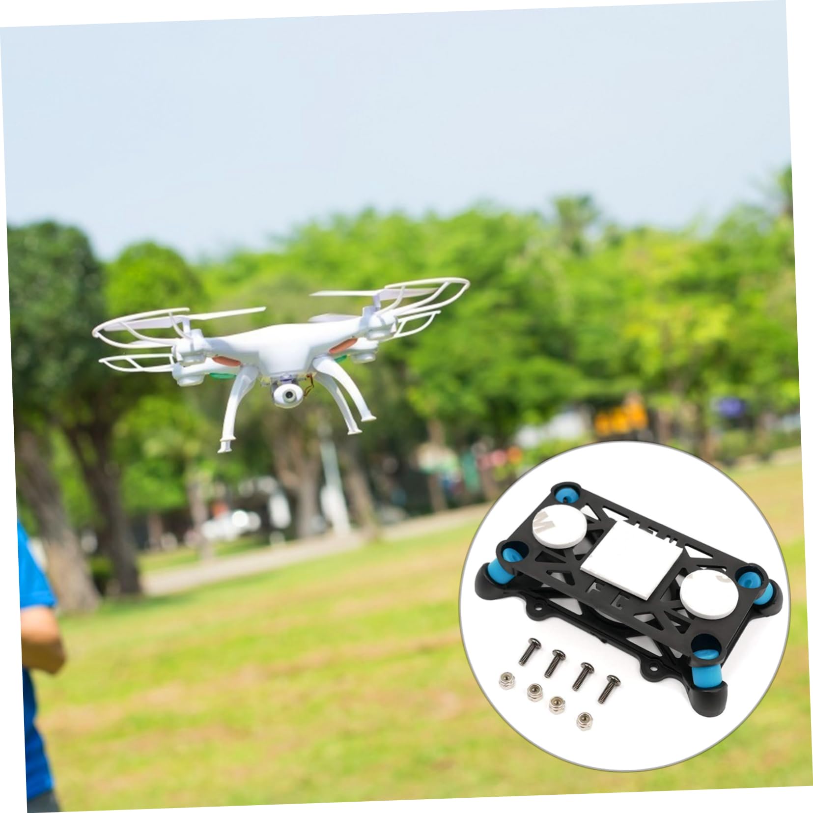 Cabilock Vibration Damping Plate for Quadcopter Controllers Plastic Vibration Mounts for Flight Controller Isolation and Camera Stabilization Smooth Surface Design