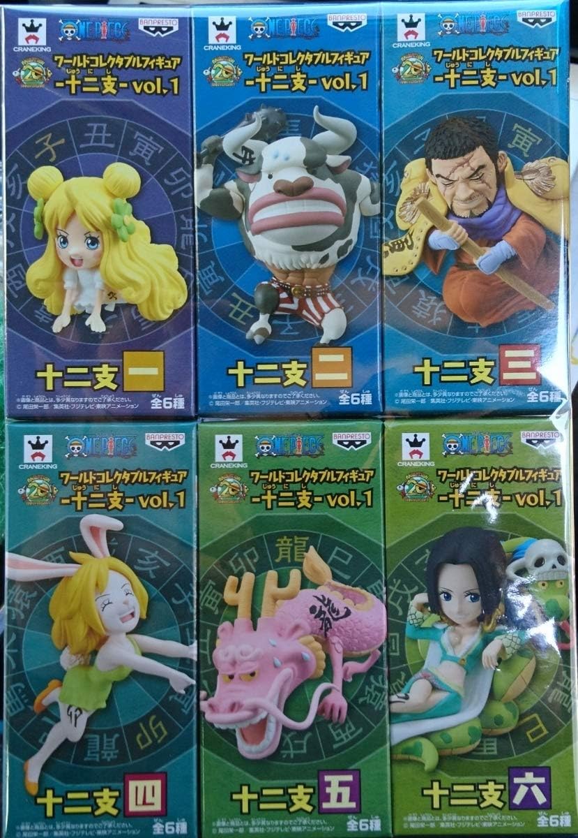 Amazon Co Jp ワンピース ワールドコレクタブルフィギュア 十二支 Vol 1 全6種 マンシェリー姫 ミノタウロス 藤虎 キャロット モモの助 ボア ハンコック ホビー 通販