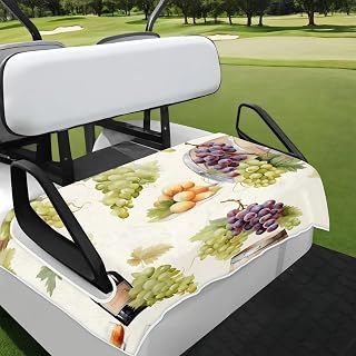 Golf Cart Seat Covers, Purple Yellow White Starry Sky Non-Slip Breathable 2-Seats Golf Cart Seat Protector Towel Blanket Club Accessories, 51"x31"