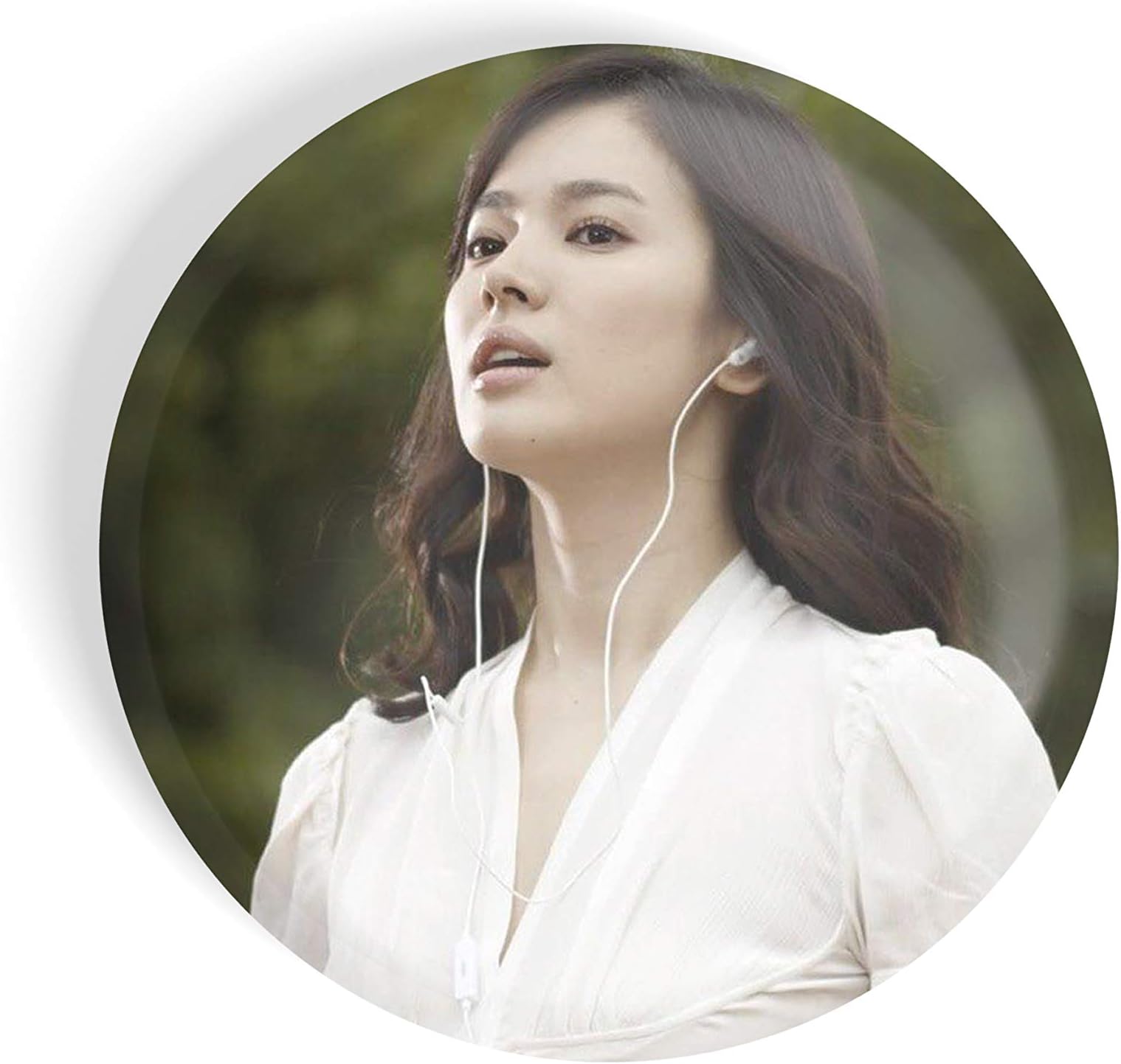 dhcrafts Magnetic Badges Green Color K-Drama Actress Song Hye Kyo D2 Glossy Finish Design Pack of 1