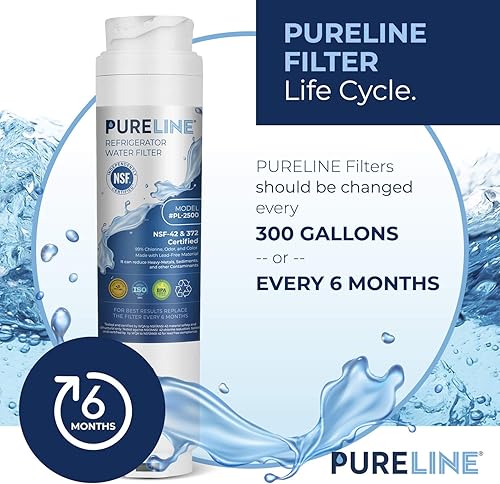 Miniatura 7 de Pureline 9000 077104 UltraClarity REPLFLTR10 Filtro de agua de repuesto para Bosch Ultra Clarity 9000194412, 644845, B26FT70SNS, B22CS80SNS,