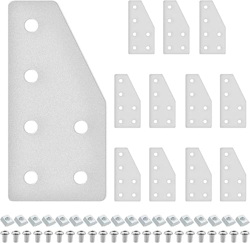 Miniatura 163 de 10 unids 2020 placa de extrusión de aluminio conector esquina L soporte 8020 V ranura hardware ranura T accesorios con tuercas en T y tornillos