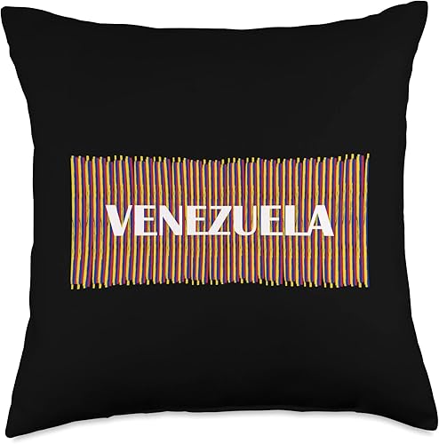 Diseños Venezolanos by Mona Venezuela Throw Pillow 18x18 Multicolor Diseños Venezolanos by Mona Venezuela Throw Pillow 18x18 Multicolor