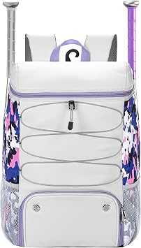 Softball Bag for Youth Adult, Large Baseball Bat Backpack