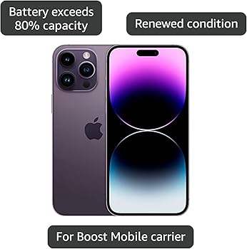 Amazon.com: Apple iPhone 14 Pro Max, 128GB, Deep Purple for Boost Amazon.com: Apple iPhone 14 Pro Max, 128GB, Deep Purple for Boost