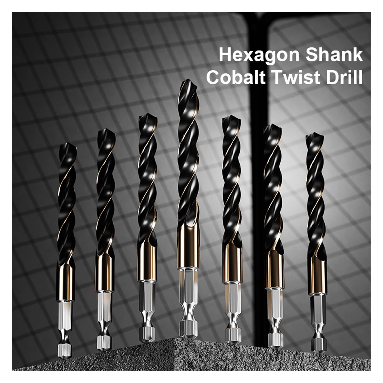 ZZSRJ Jeu de forets hélicoïdaux à Tige hexagonale Bois métal Trou Cutter Noyau Outil de Forage Cobalt forets 2 3 4 5 6 7 8 9 10 12mm HSS (Color : 10mm 5pcs)