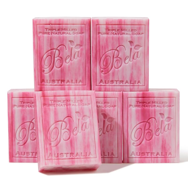 Sabonete em barra BELA Evening Jasmine com manteiga de karité, 93 g, Pacote com 6
