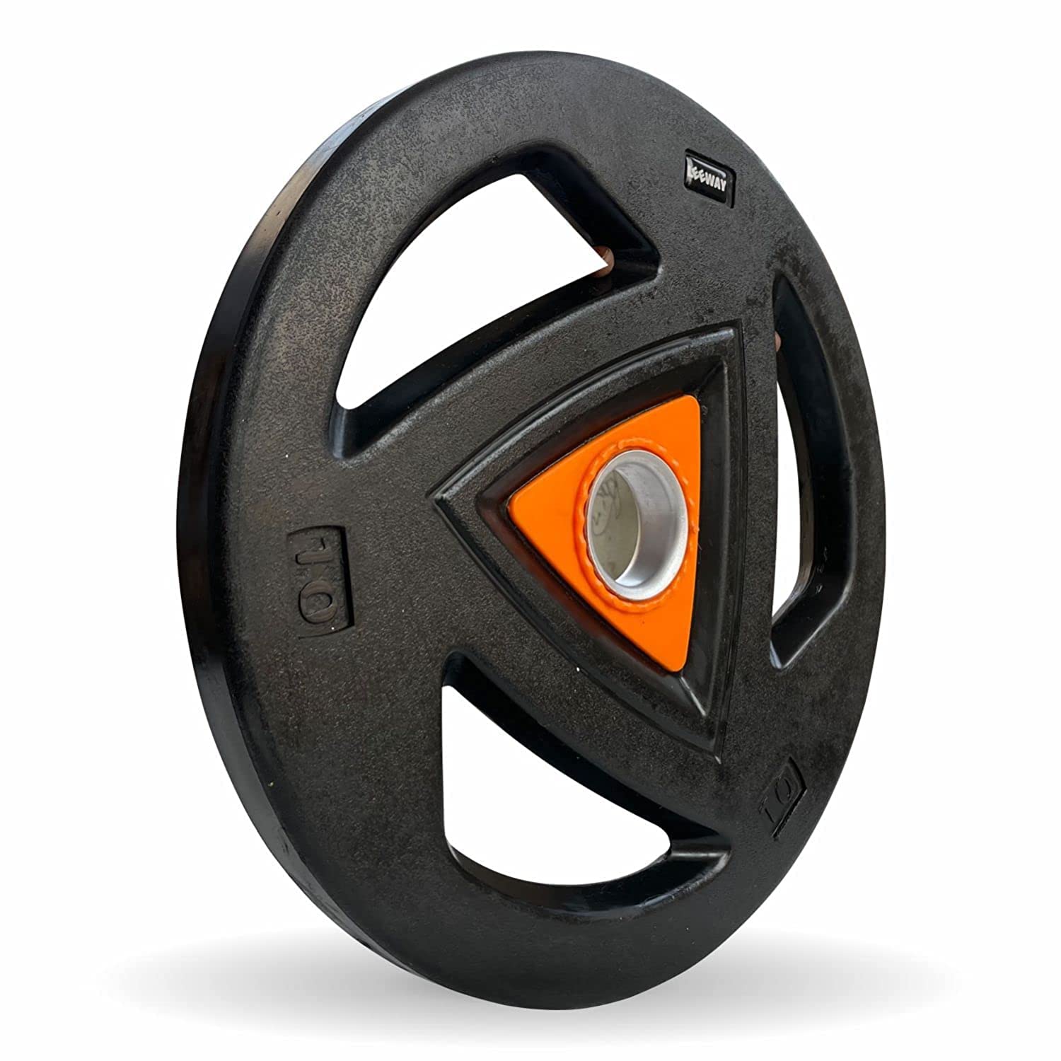 LEEWAY Fitness Rubber Coated Metal Integrated Tri-Grip Olympic Weight Plates with 50mm Internal Dia| Olympic Barbell Rubber Plates| Spare Gym Weight Plates (B08VNDHCF9) Amazon Price History, Amazon Price Tracker