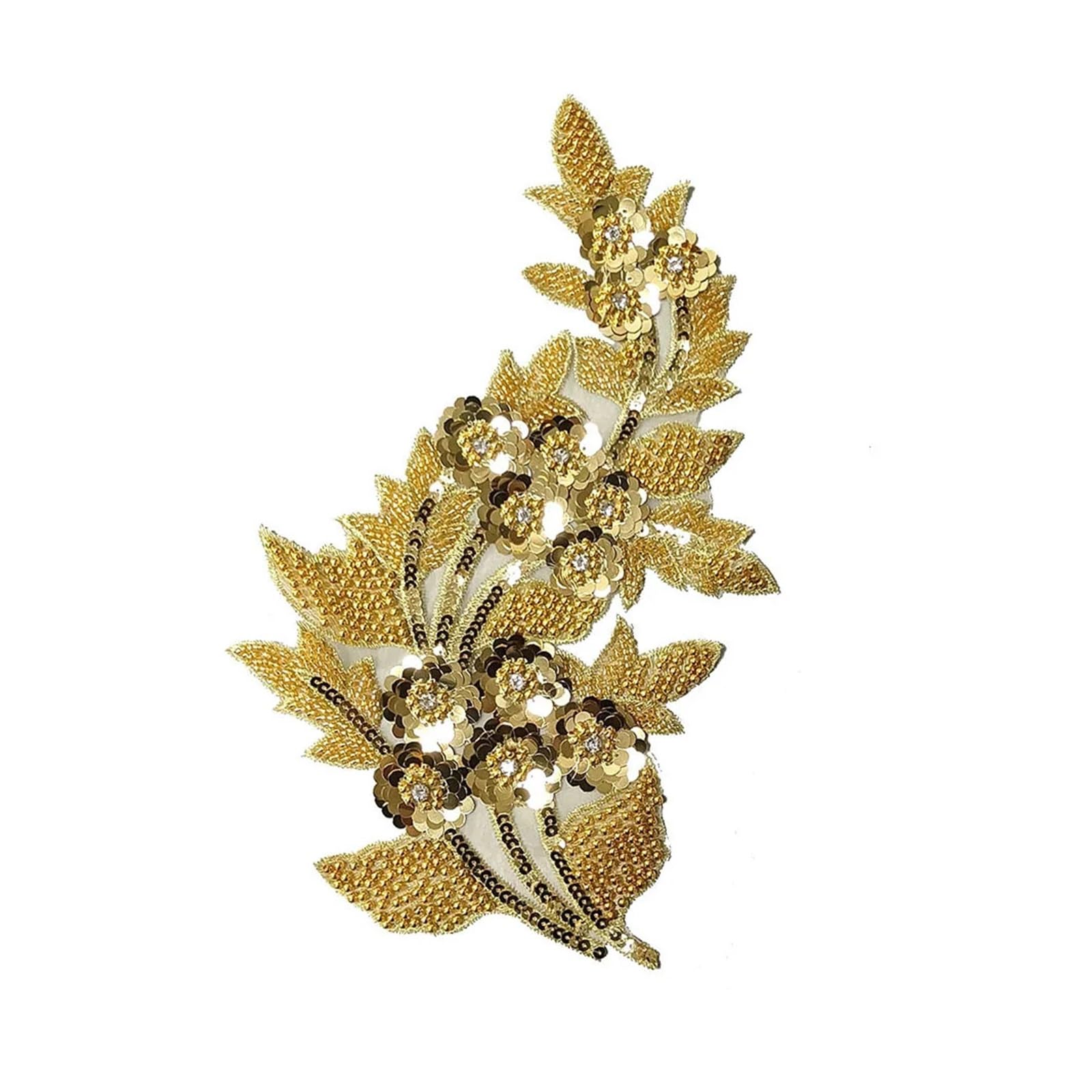 Patchs brodés en dentelle florale à paillettes pour réinventer vos tenues de mariage d'été