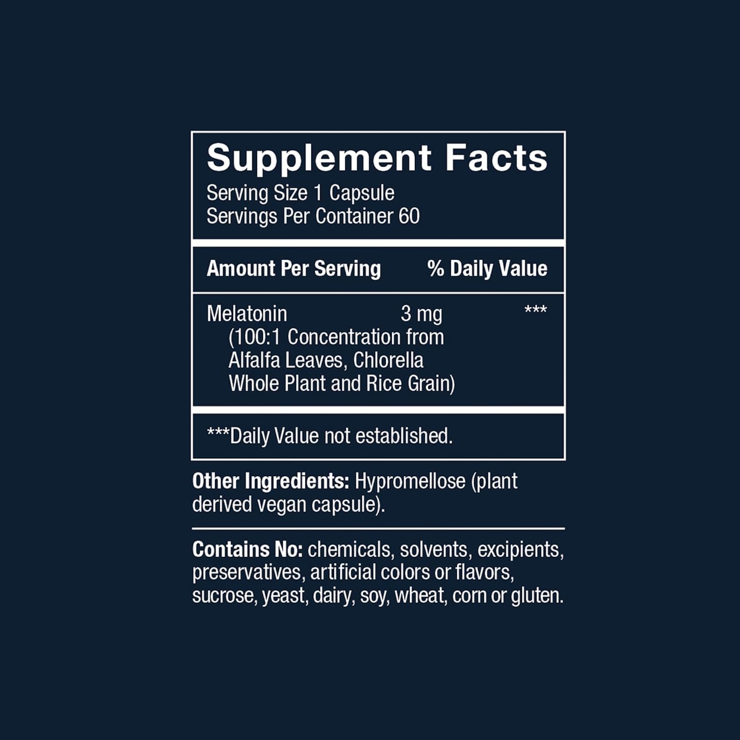 Herbatonin® 3mg - Plant-Based, Natural Vegan Melatonin Supplement (Phyto-Melatonin), Sleep Cycle, Body Clock and Circadian Rhythm Support for Jet Lag, Shift Work and Sleeplessness (120 Day Supply)
