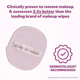 The Original MakeUp Eraser 7-Day Set, Erase All Makeup With Just Water, Including Waterproof Mascara, Eyeliner, Foundation, Lipstick, Sunscreen, and More! Silver Infused, 7ct.