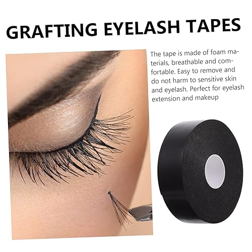Miniatura 8 de minkissy Almohadillas de espuma para ojos, cinta de maquillaje, suministros de extensión de pestañas, cinta de microporos, 5 rollos de cinta de