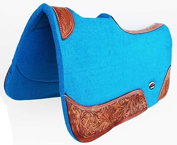 CHALLENGER Horse Saddle PAD Western Contoured Wool Felt Moisture Wicking Saddle Pad 39177