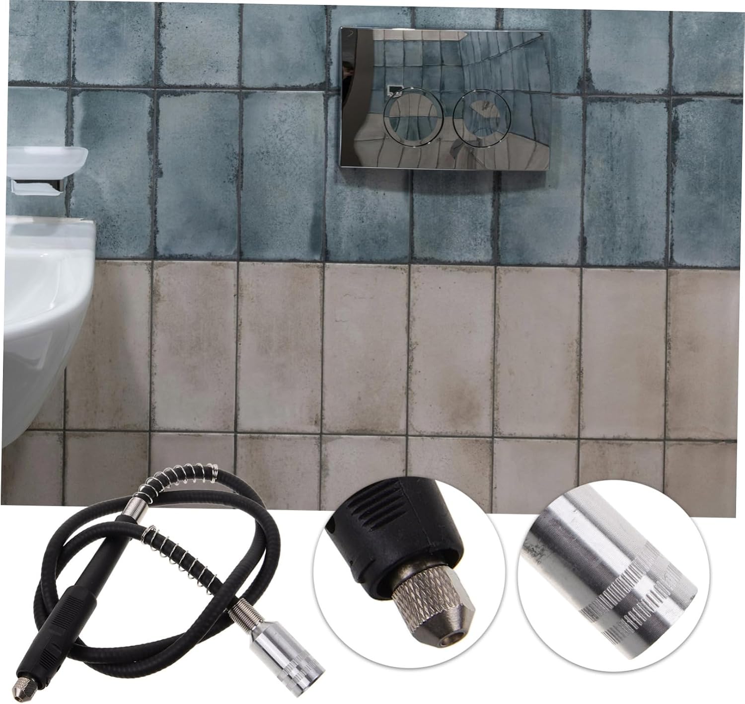 Flex Shaft Adapter for Electric Drill Durable Rotary Tool Extension with Smooth Rotation for Tight Spaces and Precise Drilling Caulking and Grouting Tasks
