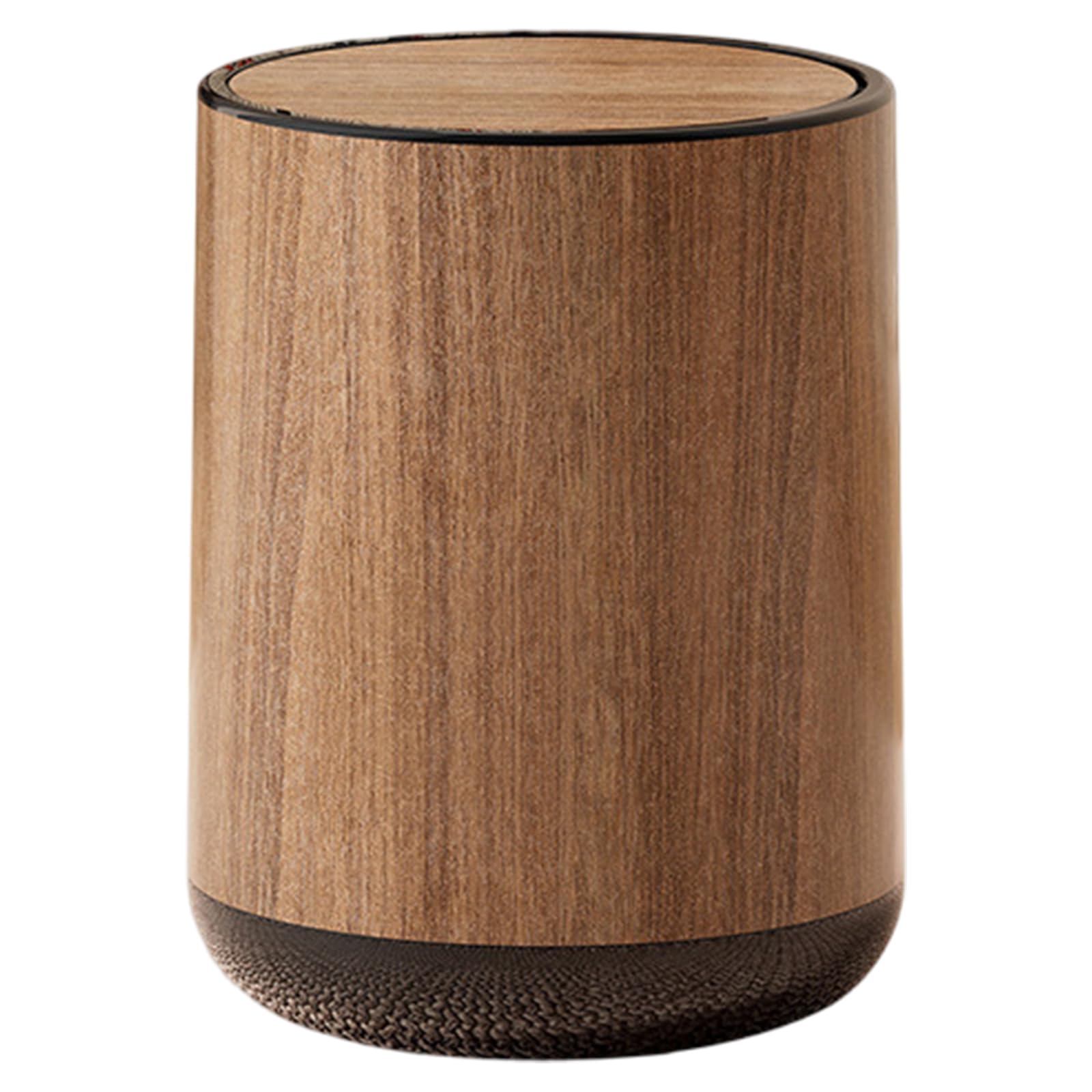 Badezimmer-Mülleimer mit Deckel, Mülleimer, 15 l, Holzmaserung, Badezimmer mit Schwingdeckel, abnehmbarer Inneneimer, minimalistischer für Büro, Schlafzimmer