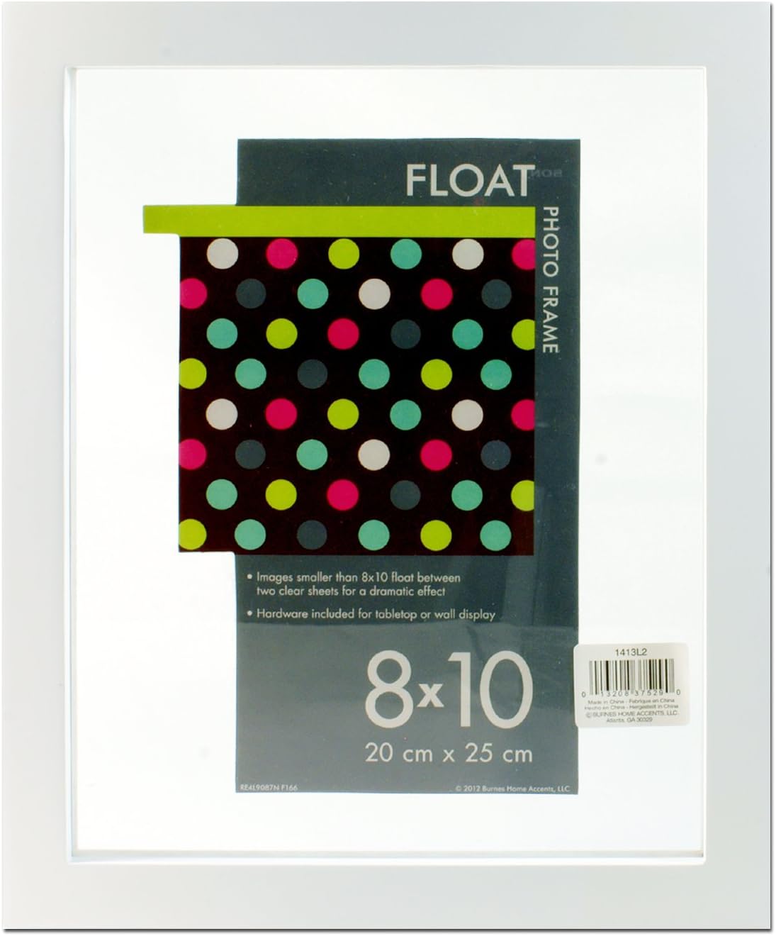 Burnes Float Tabletop / Wall Hanging Photo Frame 8" x 10