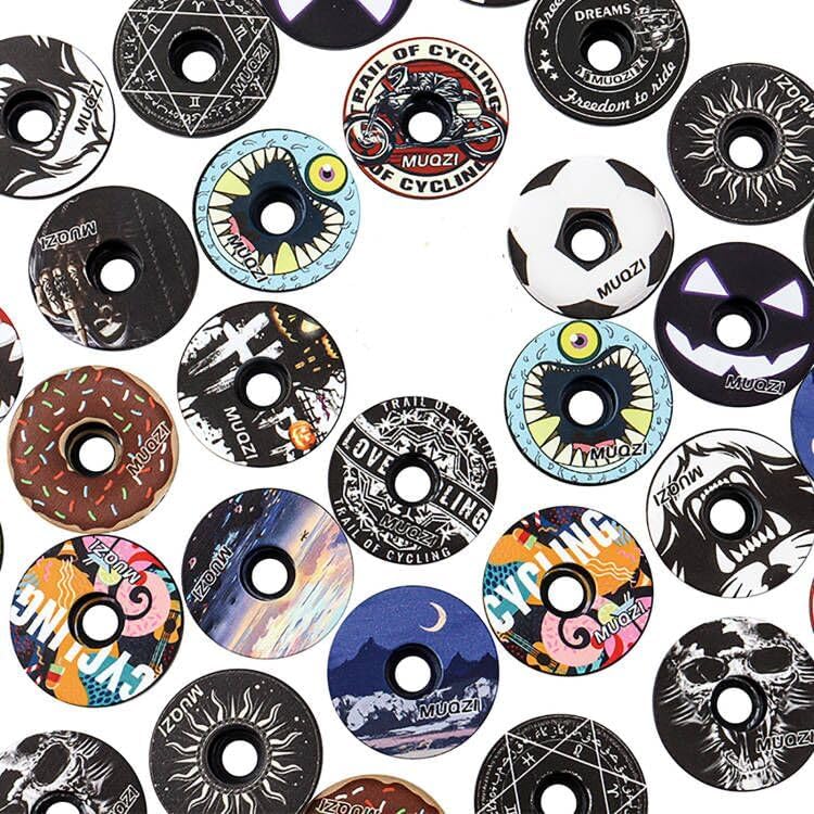 Miniatura 4 de 1 18 pulgadas Auriculares de bicicleta tapa superior cubierta con perno de aluminio MTB Bike Headset cubierta vástago