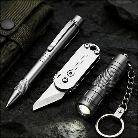 Mini Pocket Box Opener Tool, Small Folding Utility Tool, EDC Package Opener for Everyday Carry, Outdoor & DIY
