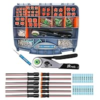 Vista 1 de JRready DW5011 Deutsch Kit de conectores - Conectores DT 2 3 4 6 pines, tamaño 16# contactos sólidos 16-20 AWG, herramienta de engarce Deutsch +