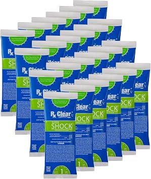 Rx Clear Super Shock for Synergy Pool Systems | One Pound Bags | 24 Pack