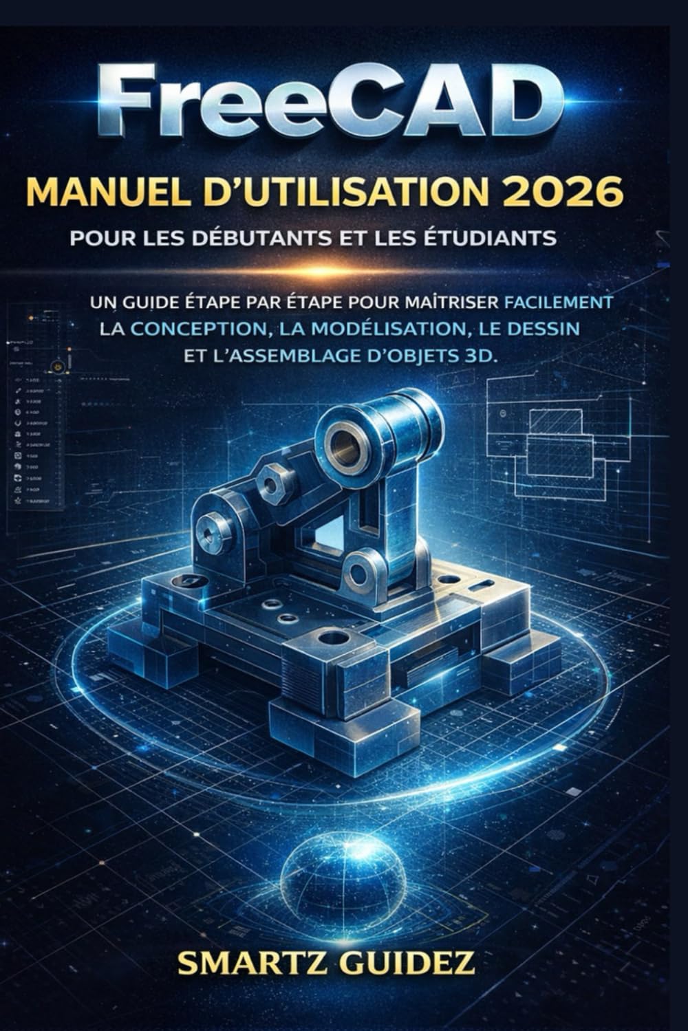 FreeCAD MANUEL D'UTILISATION 2026 POUR LES DÉBUTANTS ET LES ÉTUDIANTS.: UN GUIDE ÉTAPE PAR ÉTAPE POUR MAÎTRISER FACILEMENT LA CONCEPTION, LA MODÉLISATION, LE DESSIN ET L'ASSEMBLAGE D'OBJETS 3D.